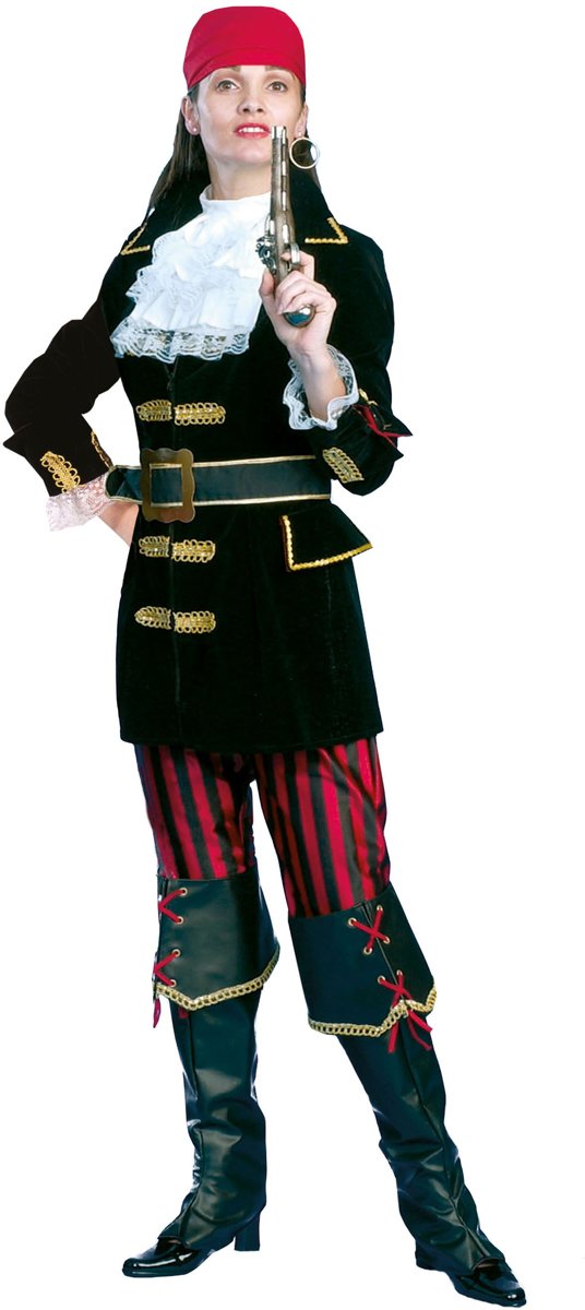 Piraat & Viking Kostuum | Piraat Espanha Kostuum Vrouw | Maat 36-38 | Carnaval kostuum | Verkleedkleding